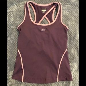 Adorable cool NWOT Reebok purple workout top szS